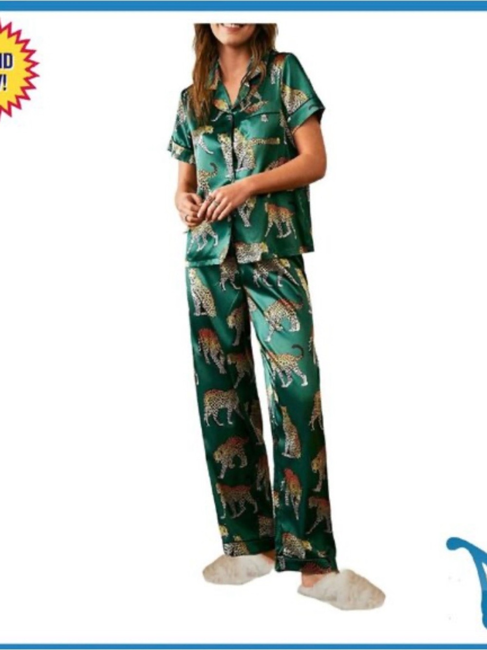 New satin pajama set - Picture 2 of 9